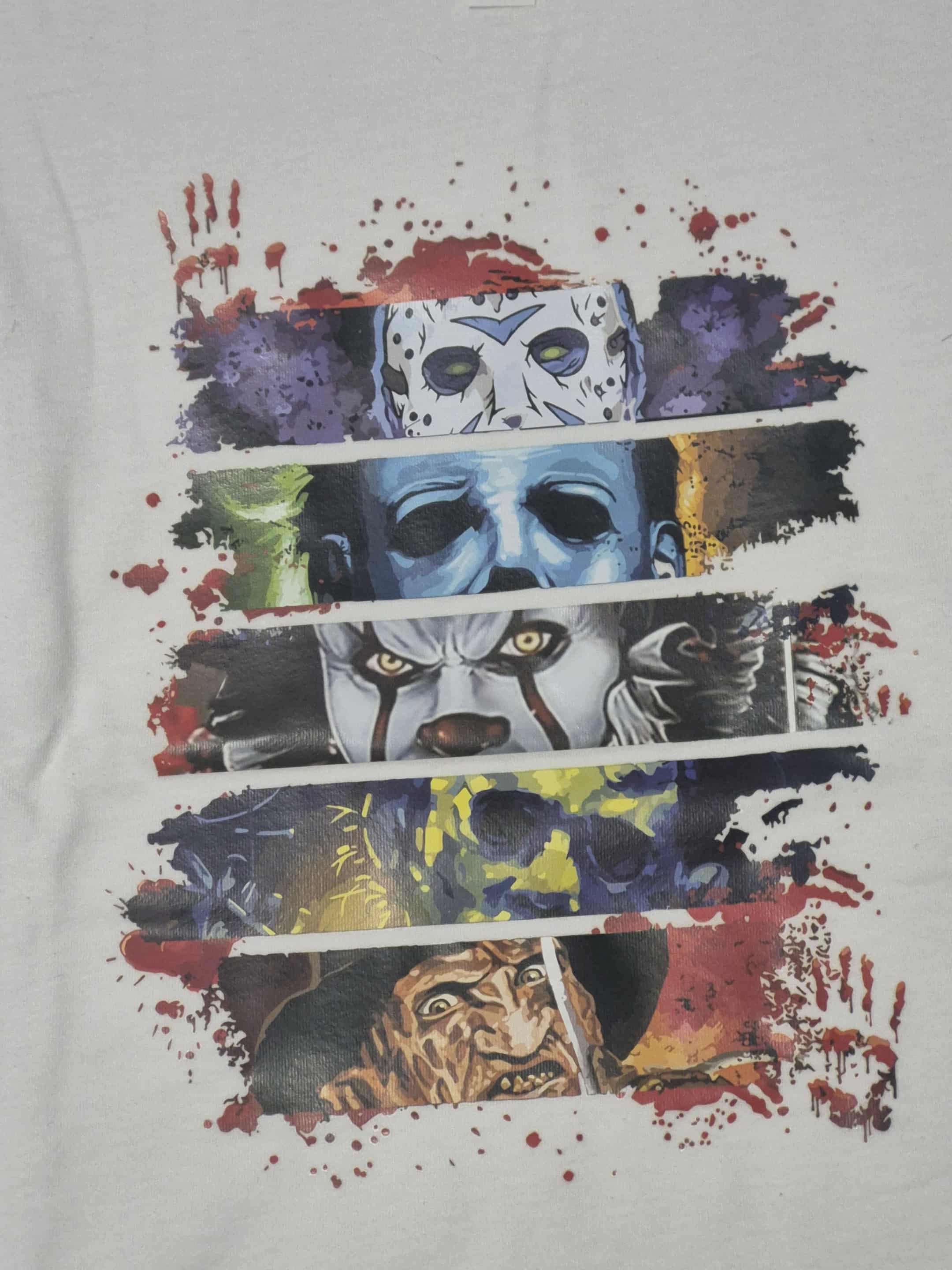 Kids Halloween horror Tee vintage classic characters Bella+Canvas kids Airlume Jersey